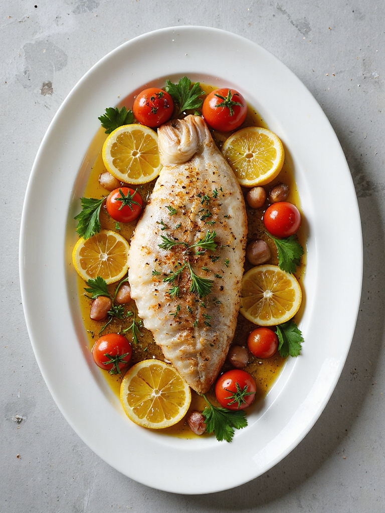 mediterranean baked sea bass