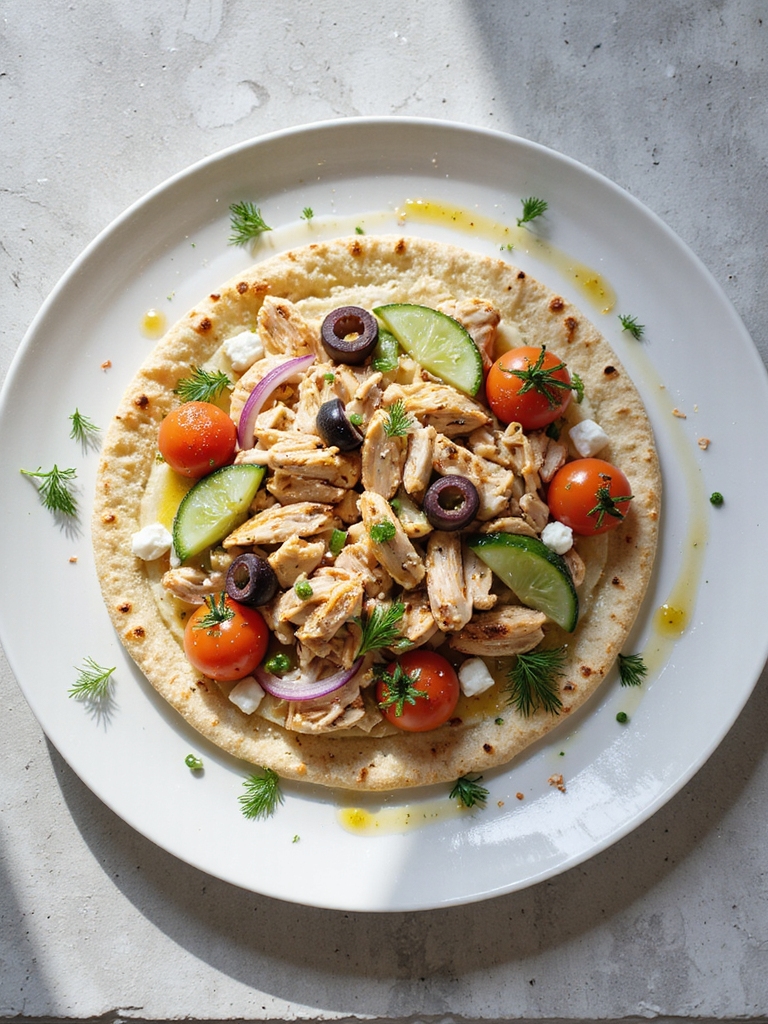mediterranean chicken flatbreads recipe