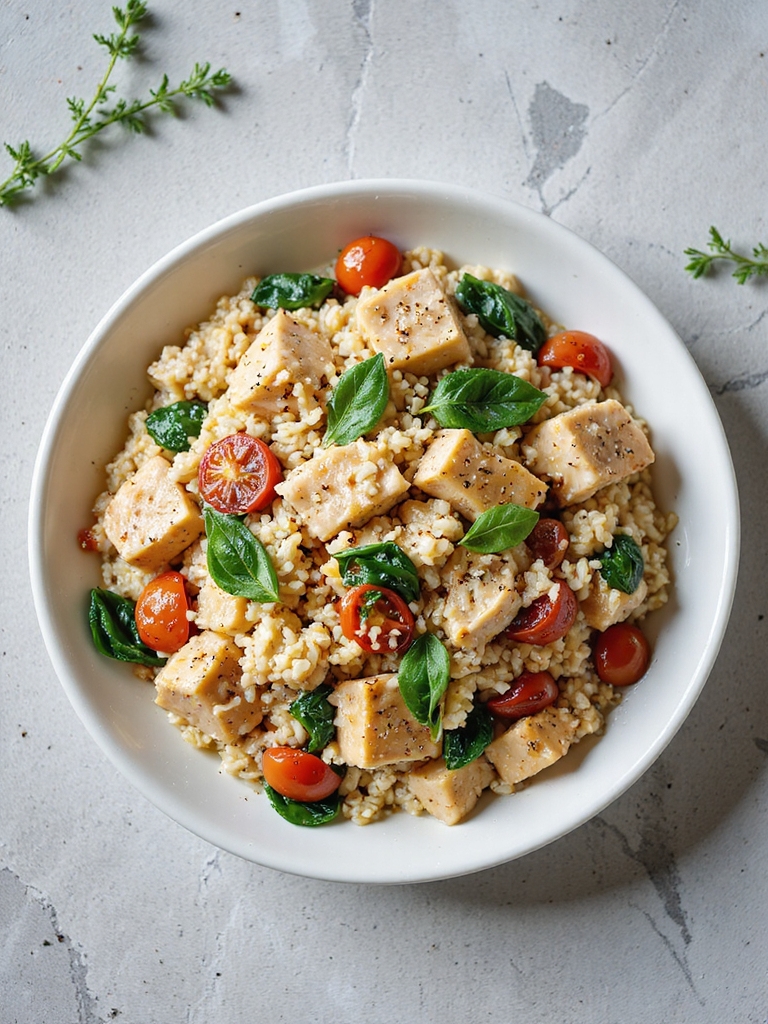 mediterranean chicken rice dish