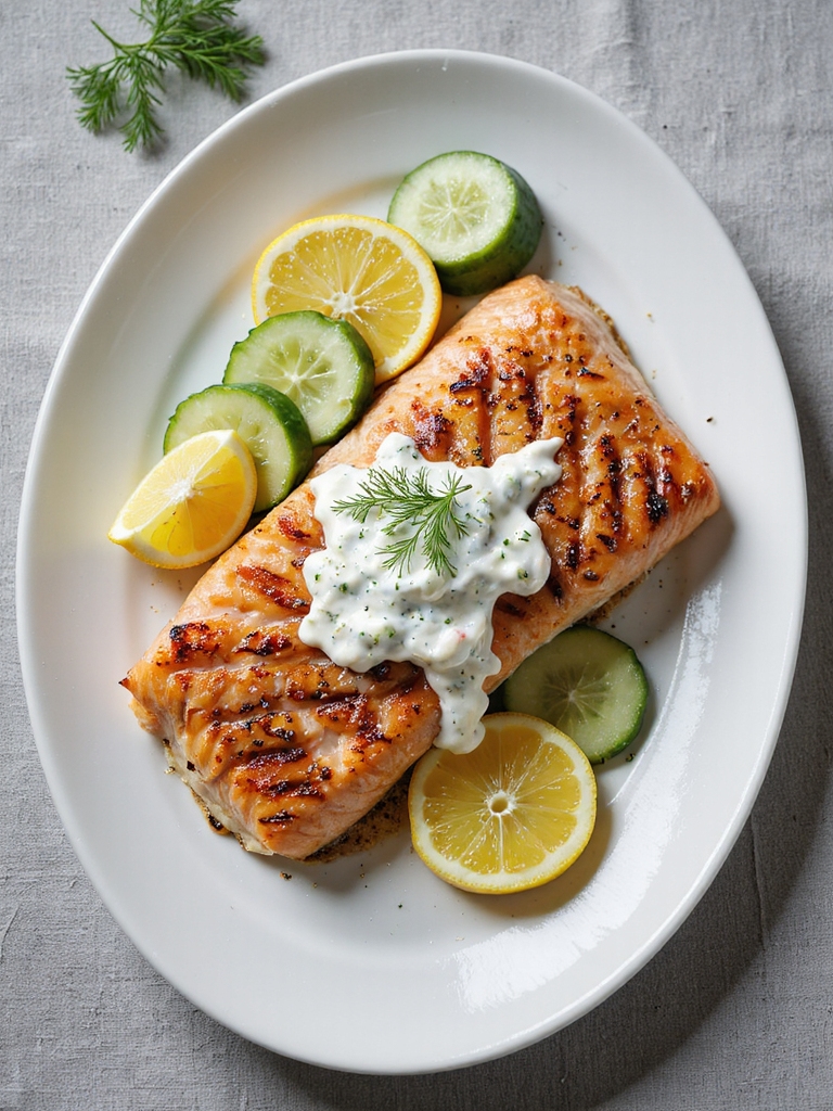 mediterranean grilled salmon delight
