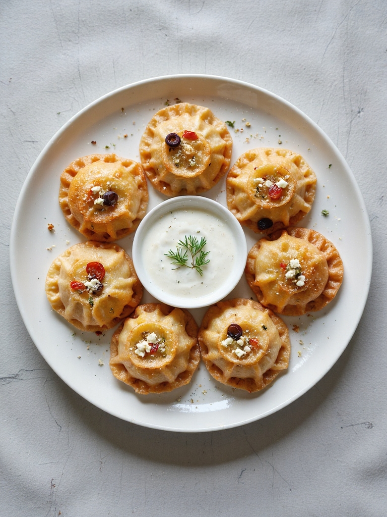 mediterranean infused crab appetizer