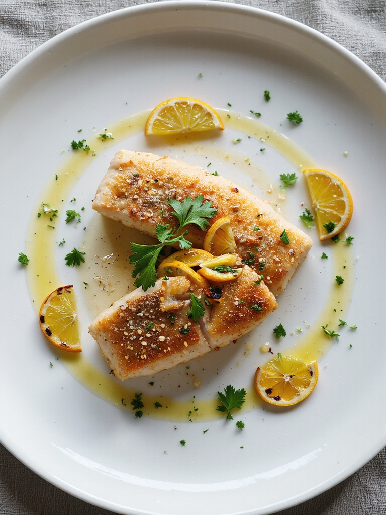 mediterranean lemon herb sea bass