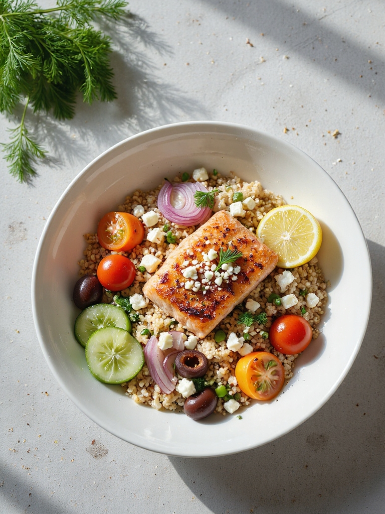 mediterranean salmon bowl recipe