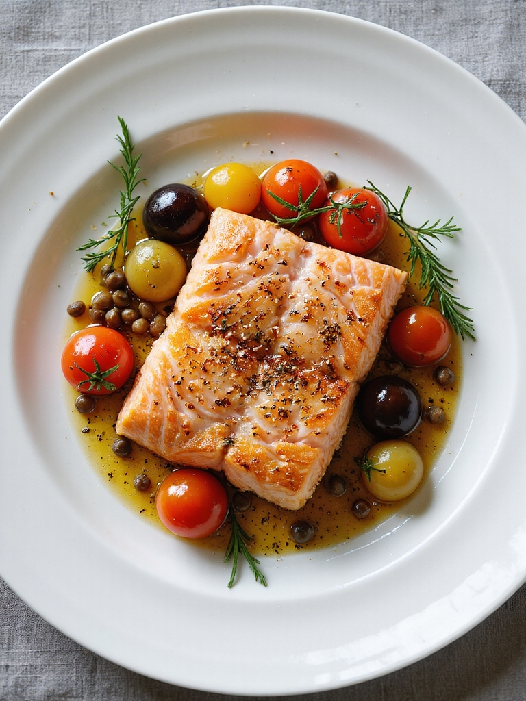 mediterranean salmon with olives