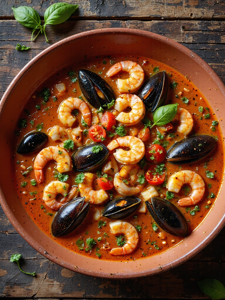 mediterranean seafood chowder delight