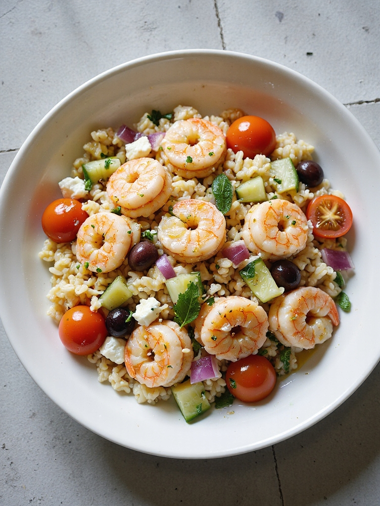 mediterranean shrimp orzo salad