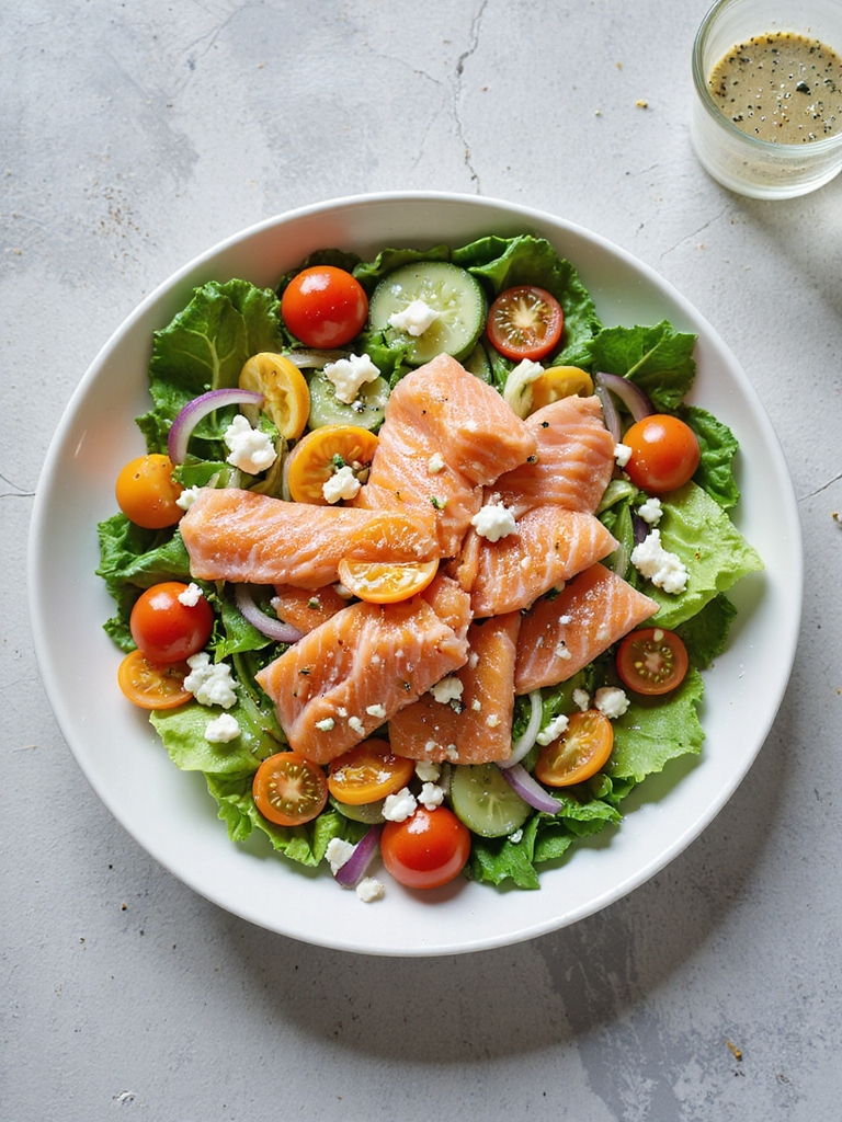 mediterranean smoked salmon salad