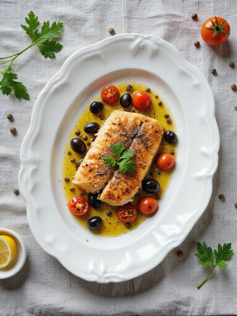 mediterranean snapper baked dish