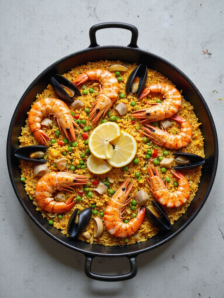 mixed seafood paella recipe
