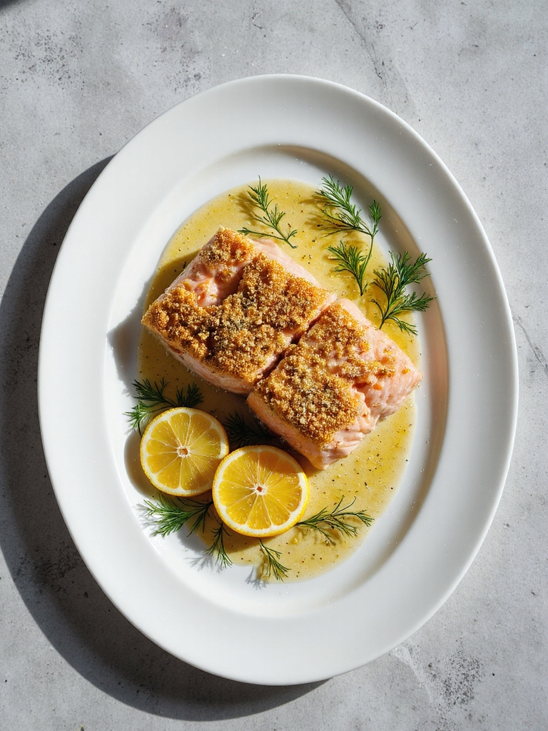 mustard dill crusted salmon