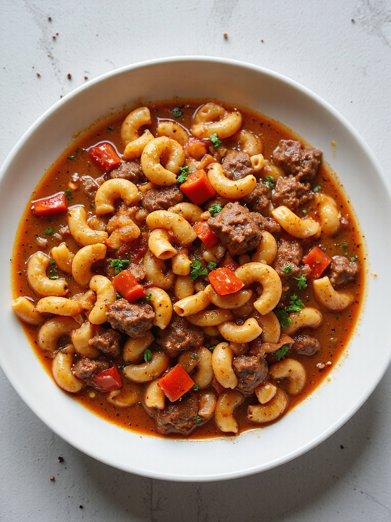 one pot ground beef goulash