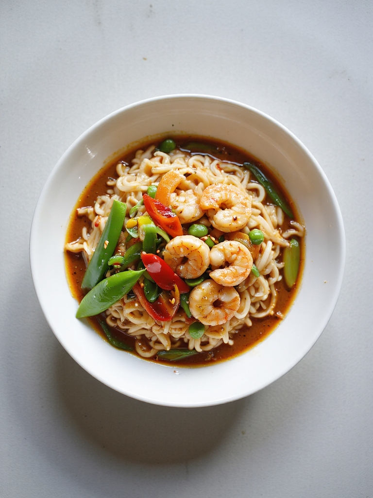 peanut butter shrimp noodles