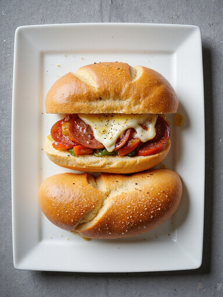 pepperoni mozzarella cheesesteak fusion