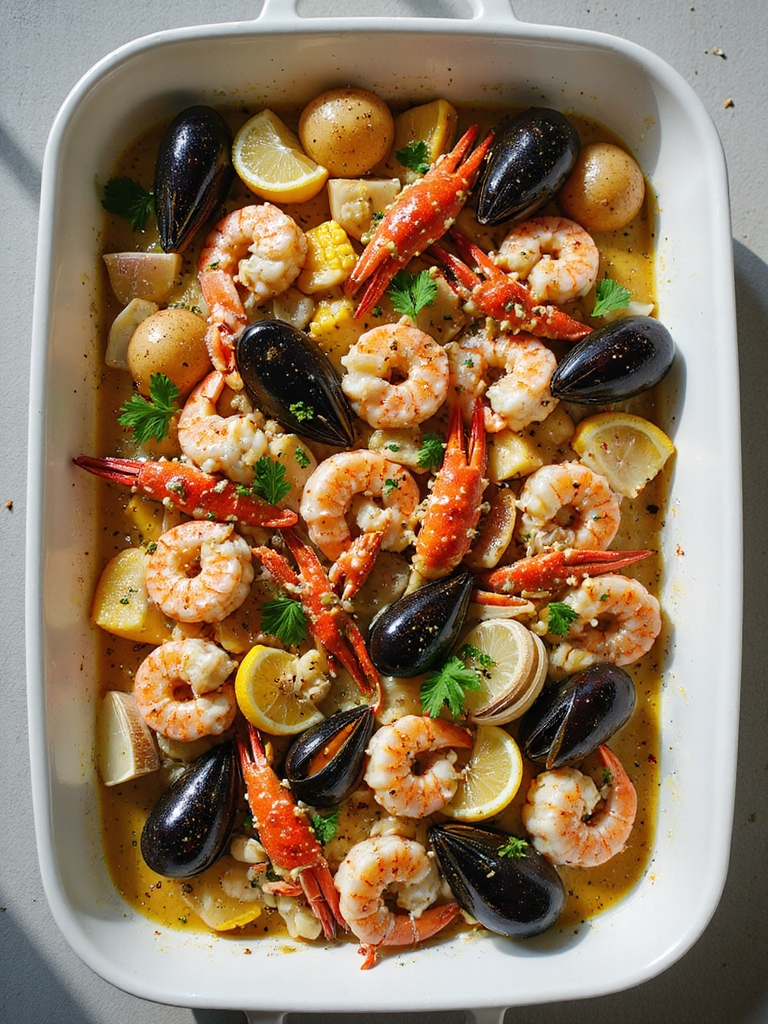 perfect seafood bake recipe