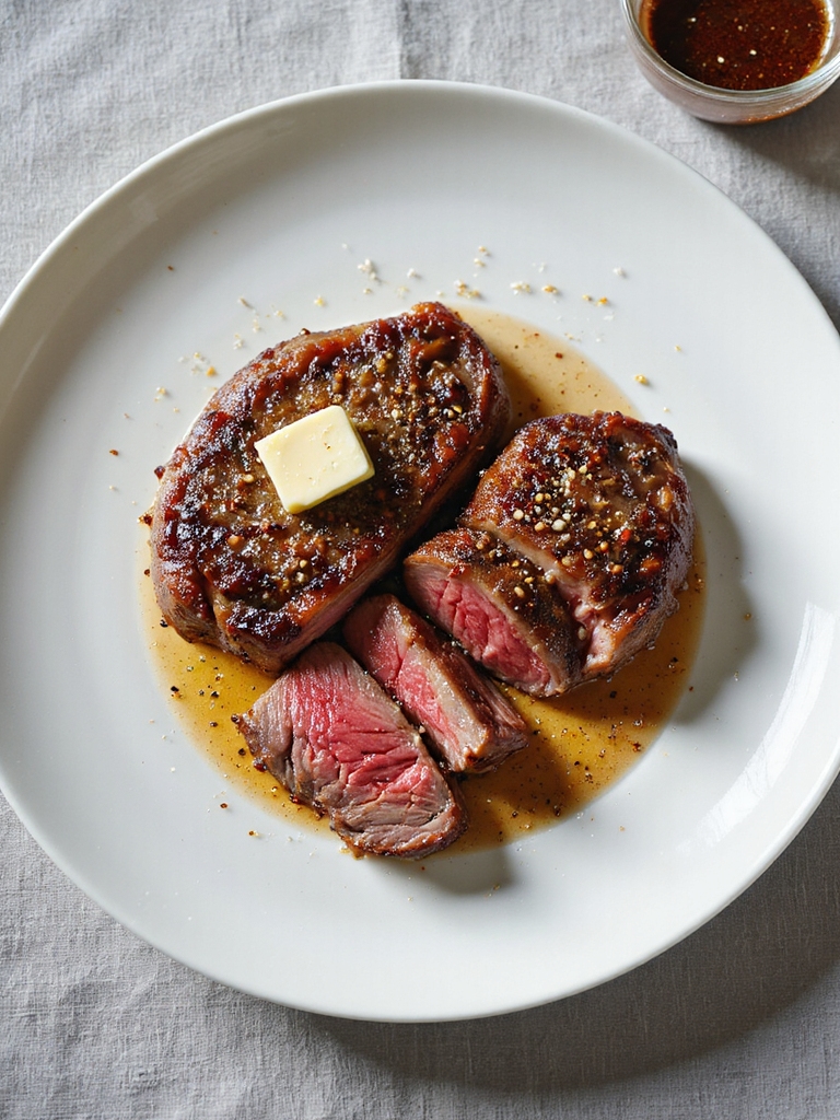 perfect steak doneness achieved