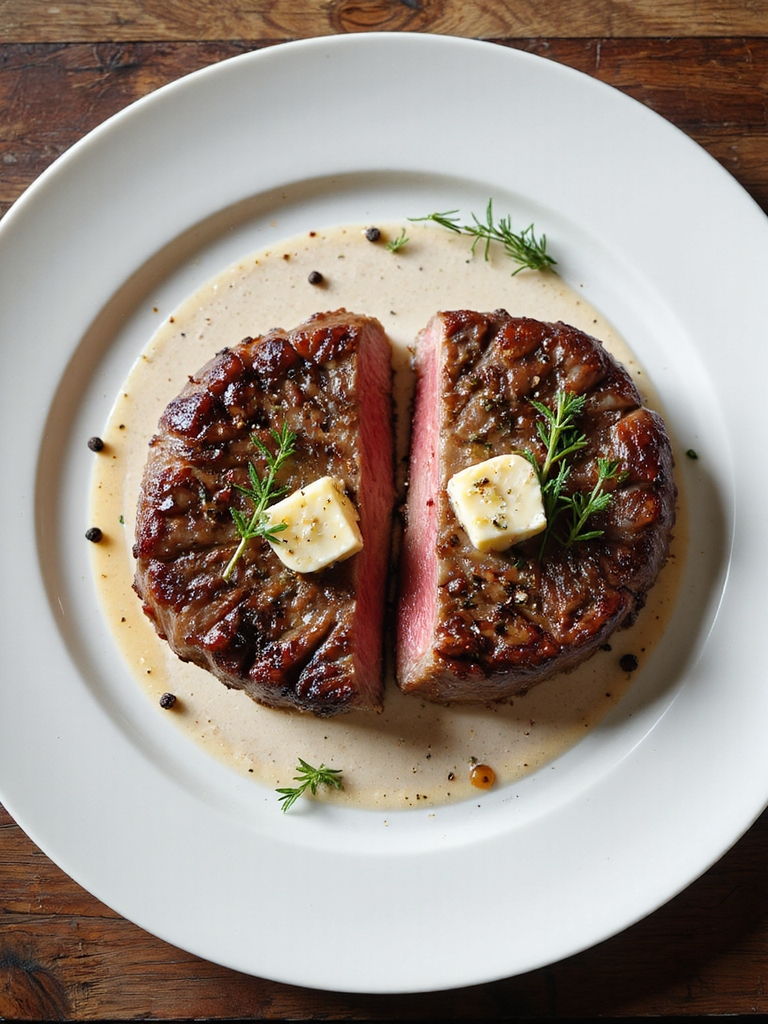 perfectly cooked filet mignon