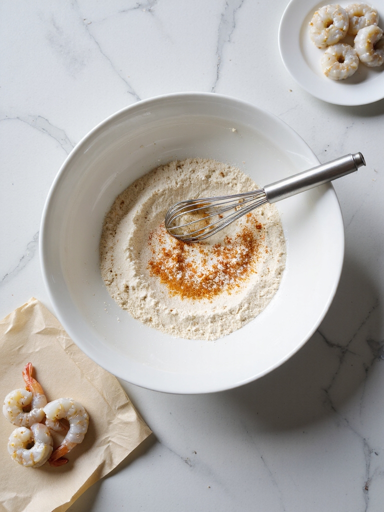 perfectly crispy shrimp batter