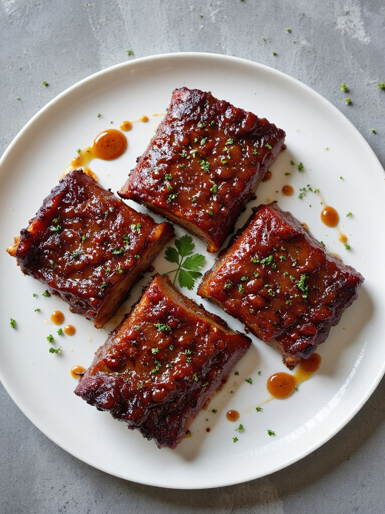 perfectly glazy flavorful ribs