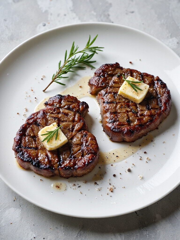 perfectly grilled marinated steaks