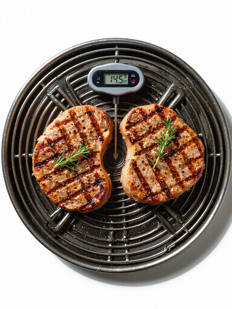 perfectly grilled pork steaks