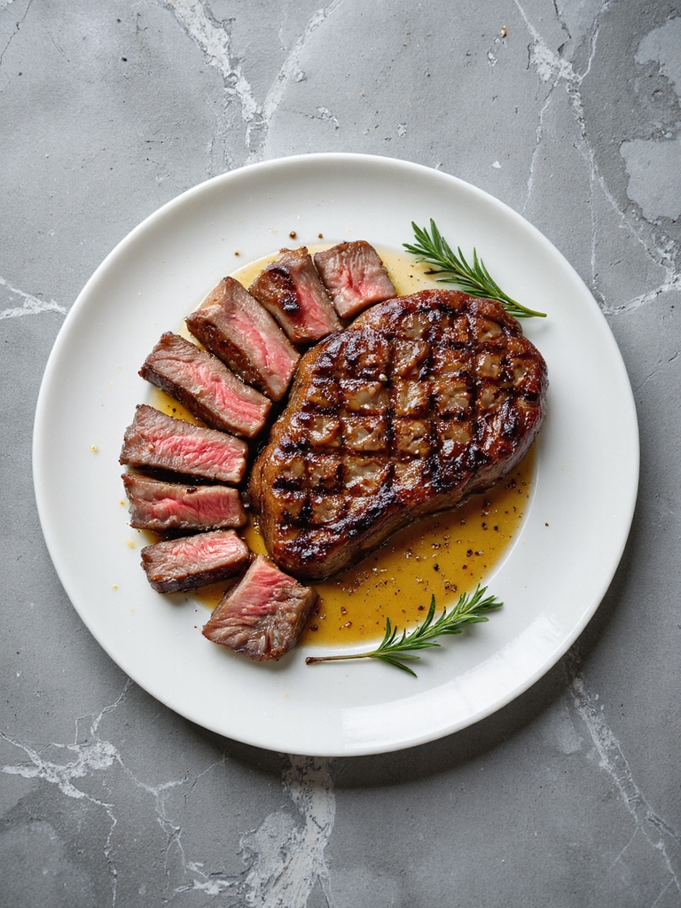 perfectly grilled steak salad