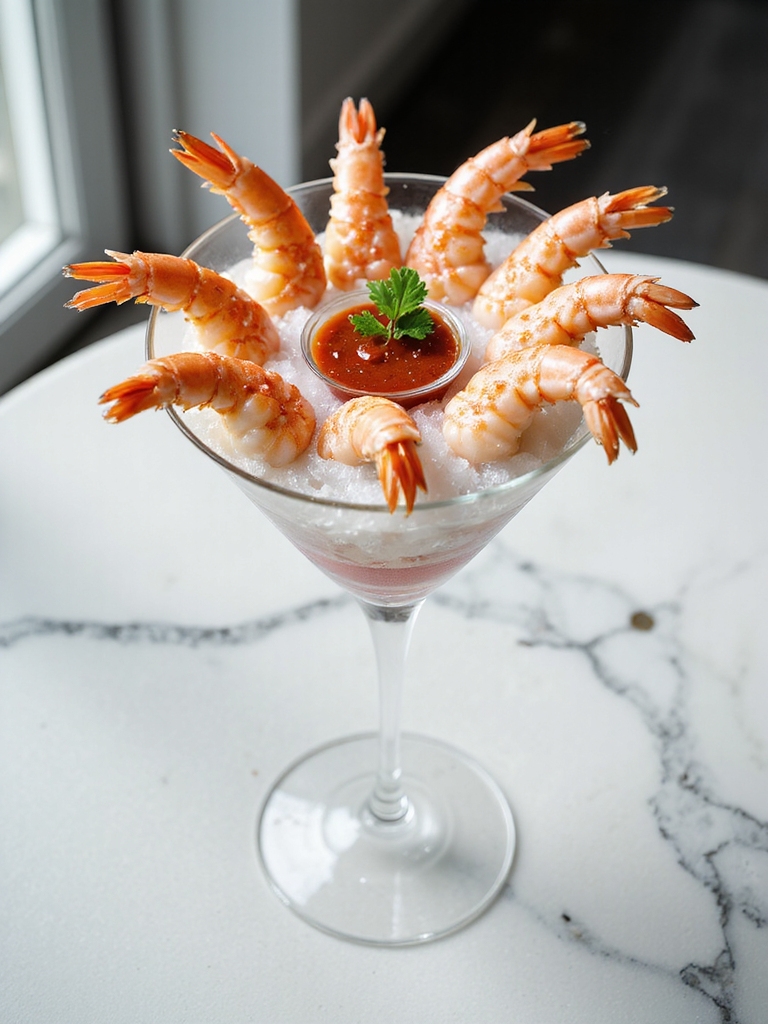 perfectly poached shrimp technique