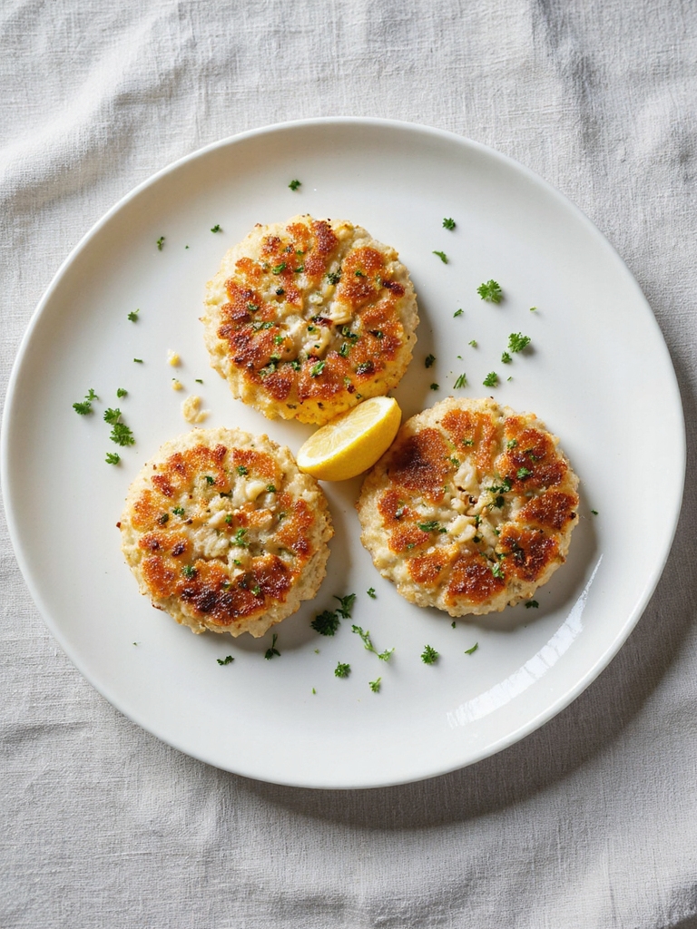 perfectly shaped crab cakes