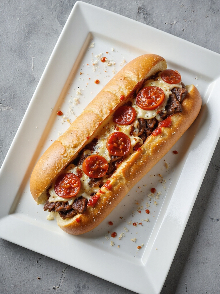 philly cheesesteak pizza fusion