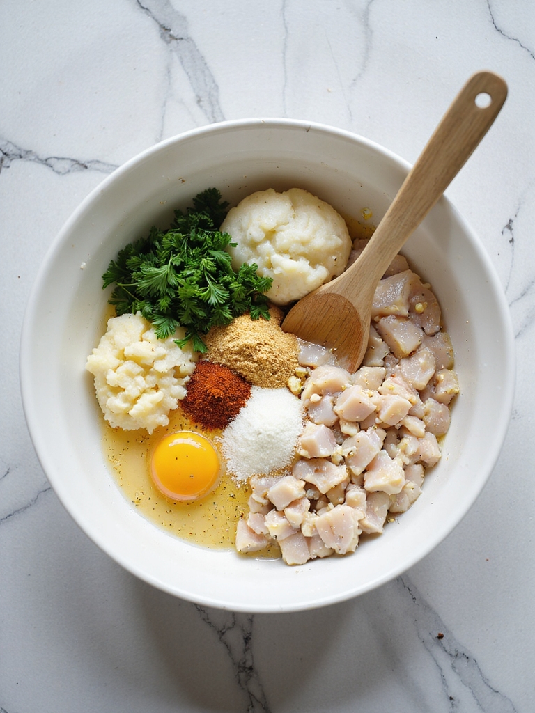 precise mixing for fish cakes