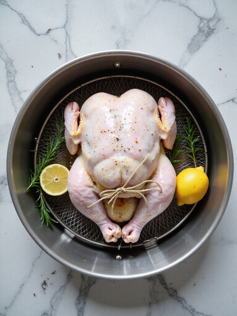 prepare chicken for air frying