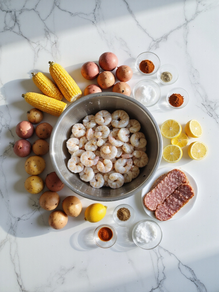 prepare ingredients for boil