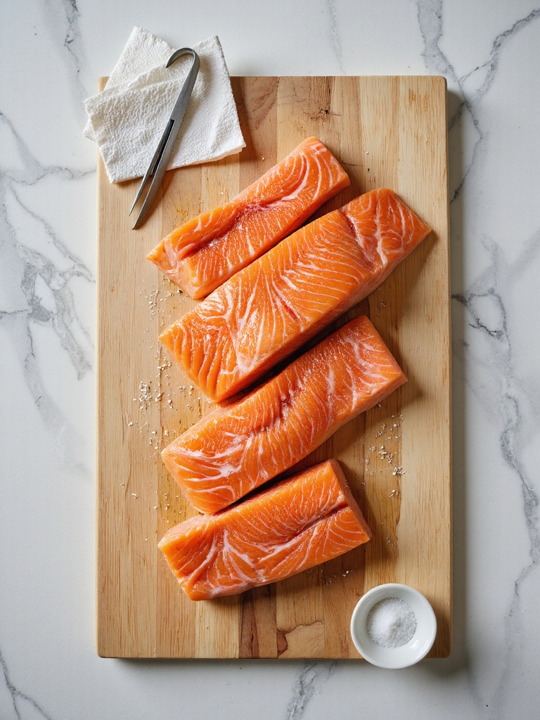prepare salmon season cook