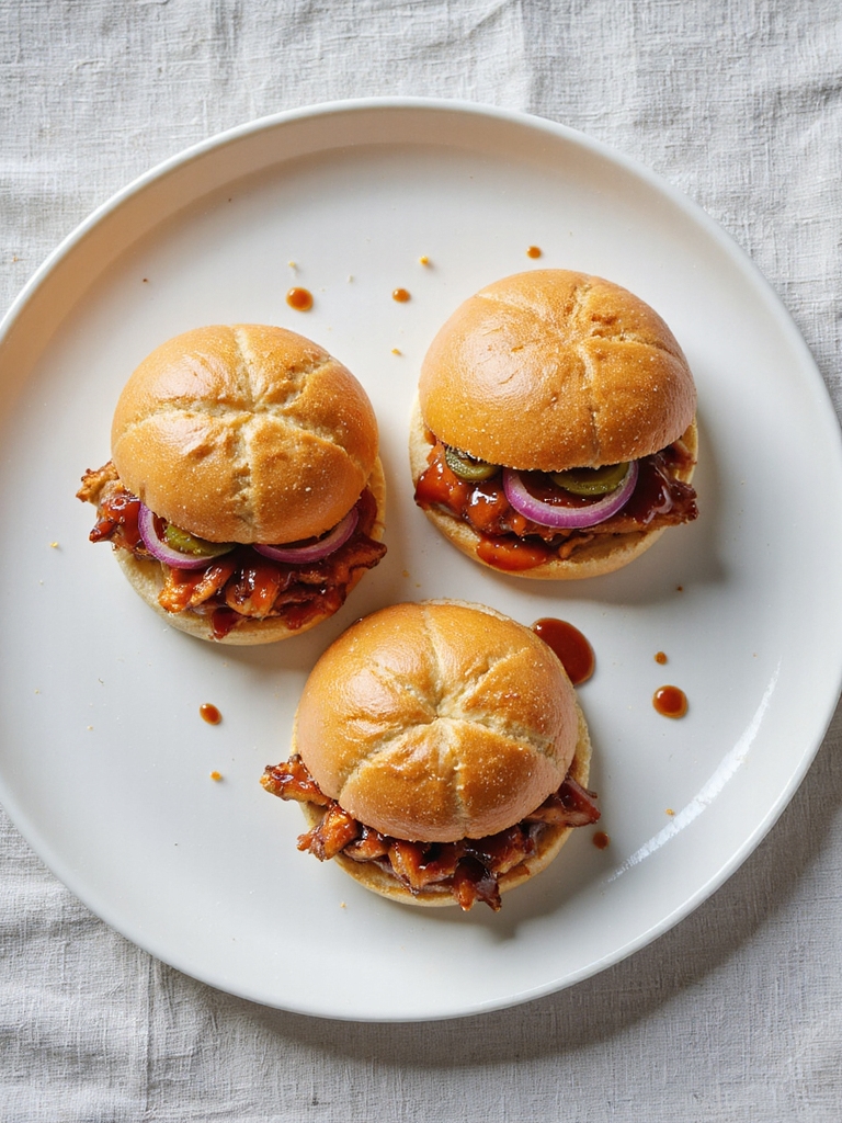 pulled bbq chicken sliders