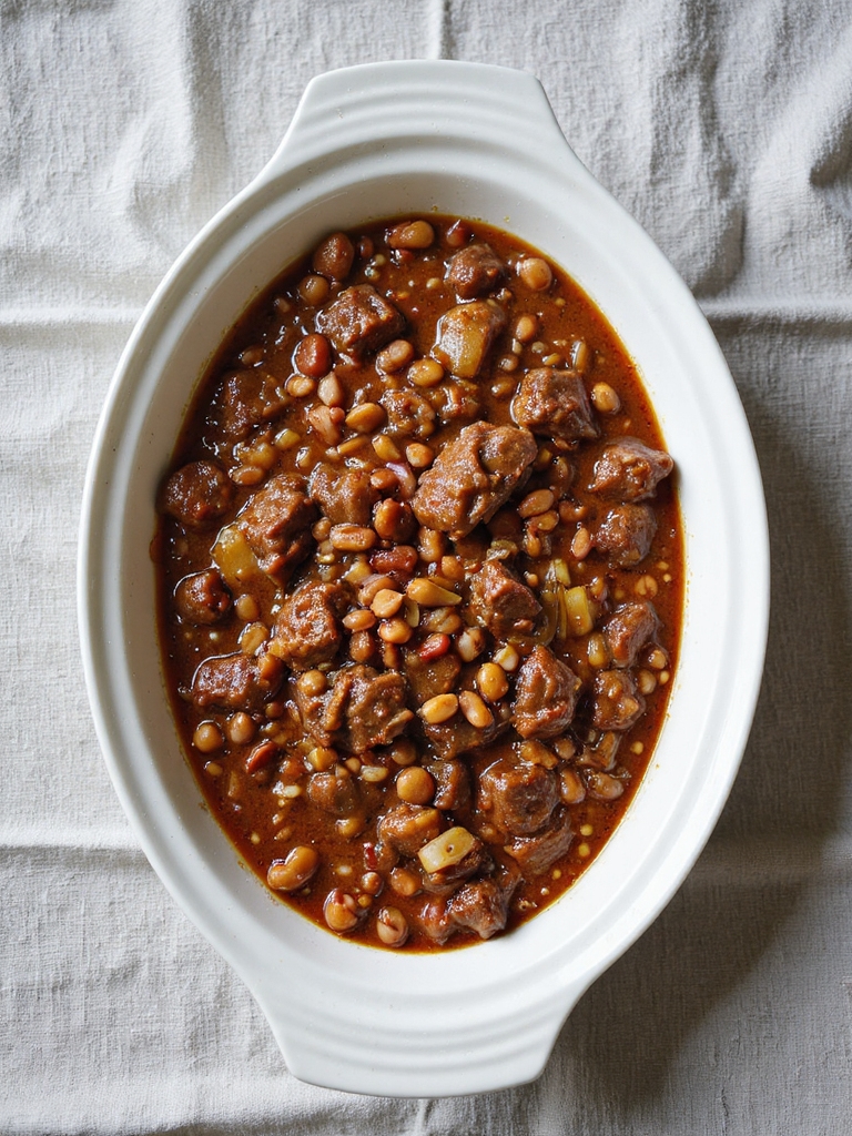 quick beef baked beans