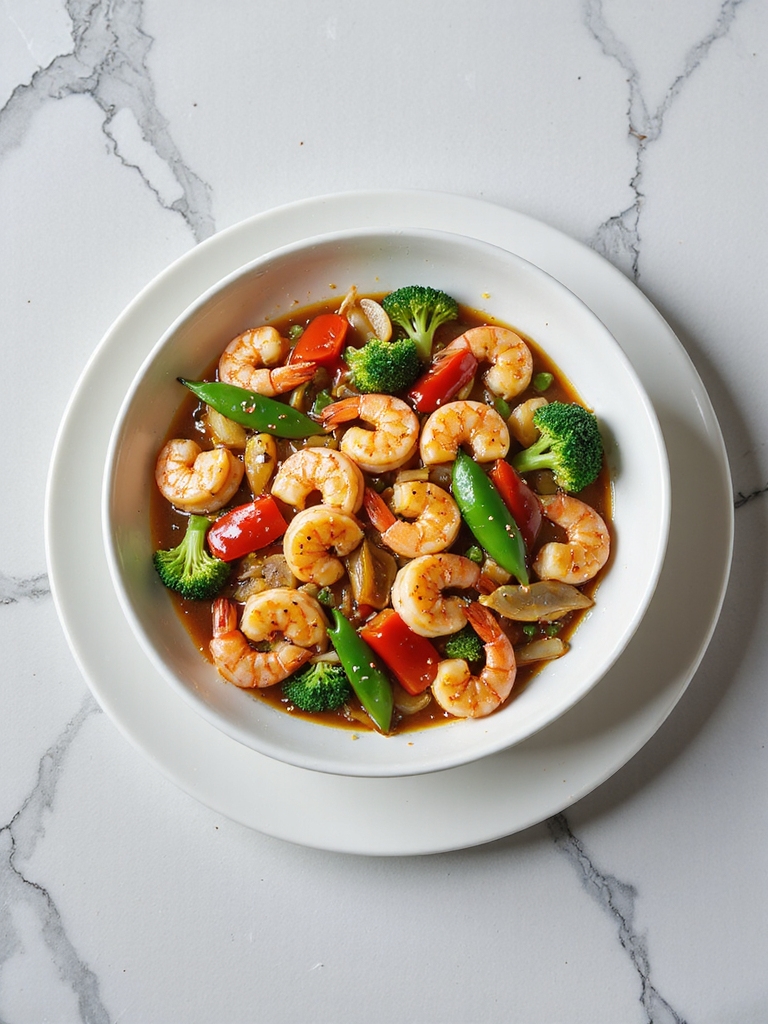 quick shrimp and vegetable stir fry