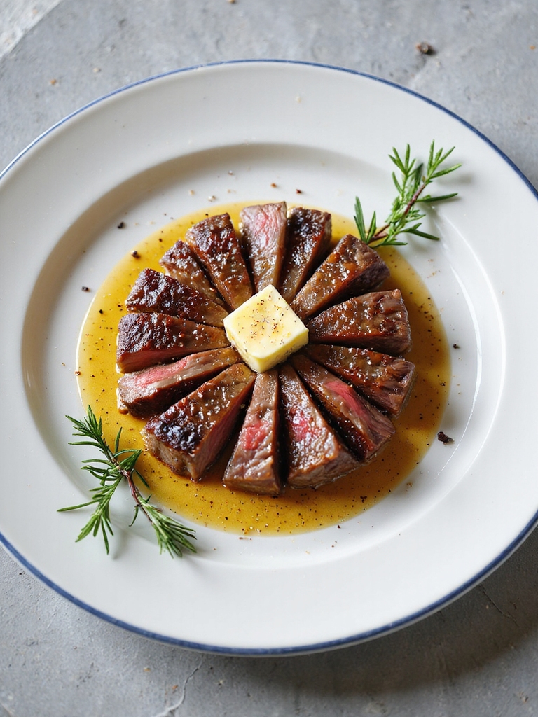 quickly sear round steak