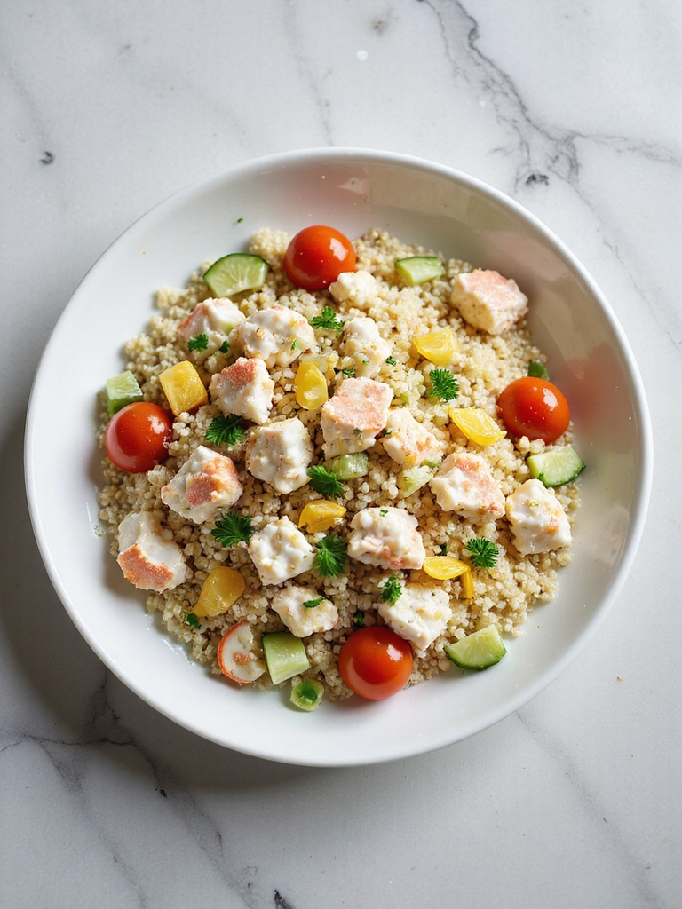 quinoa and crab salad
