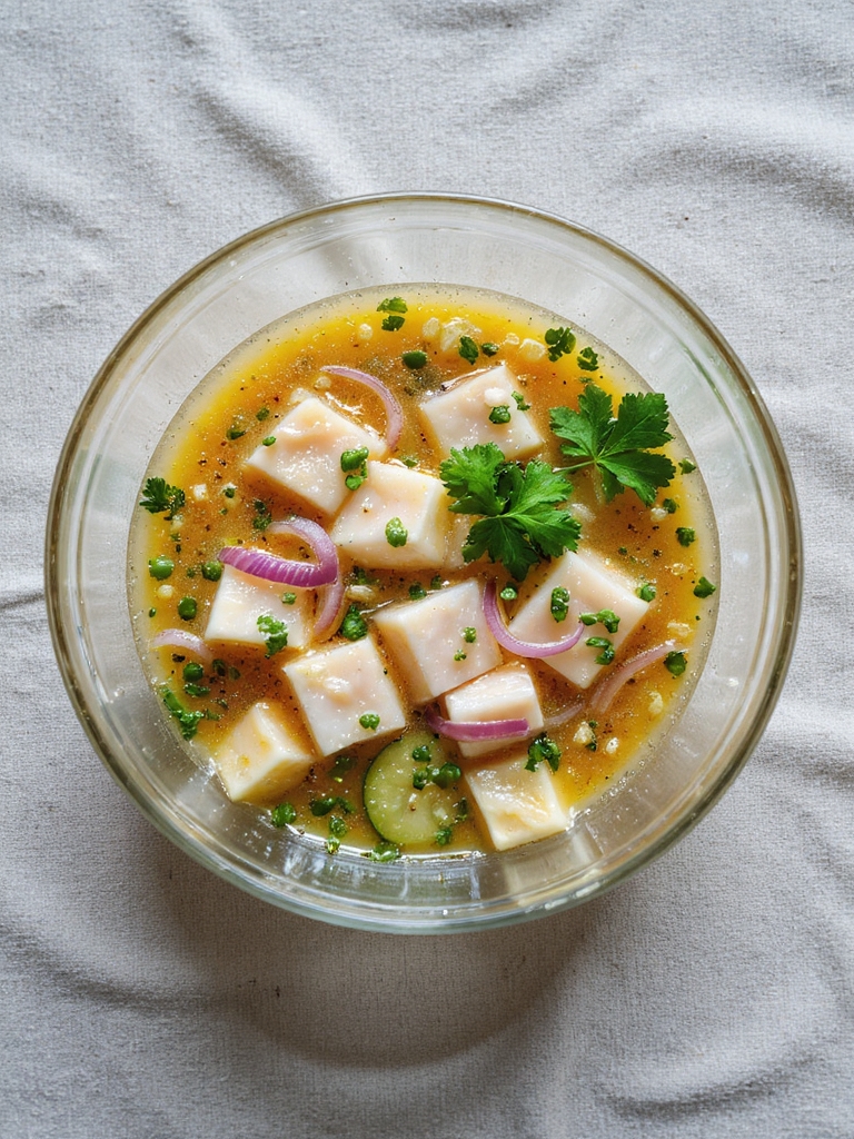 refreshing citrus fish soup