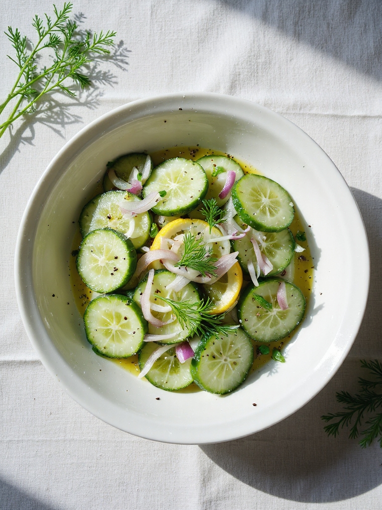 refreshing cucumber dill salad