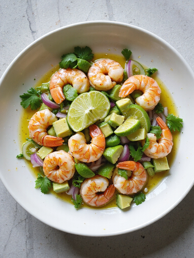 refreshing shrimp avocado salad