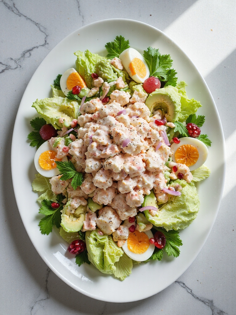 retro flavorful crab salad