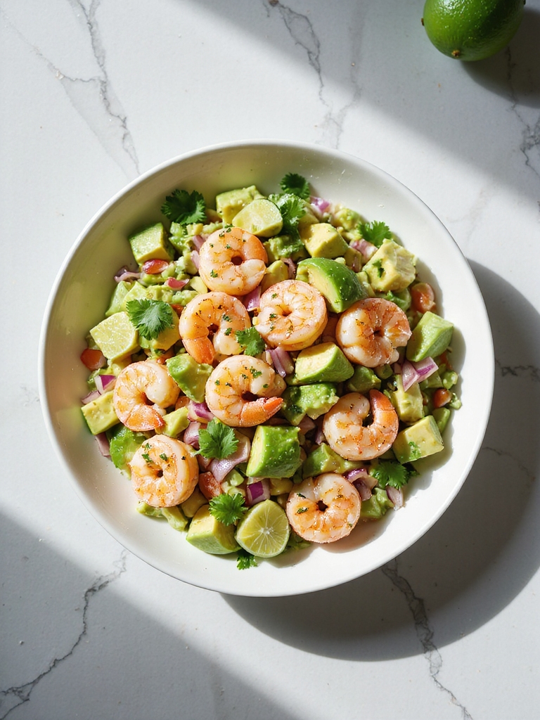 revitalizing shrimp avocado salad