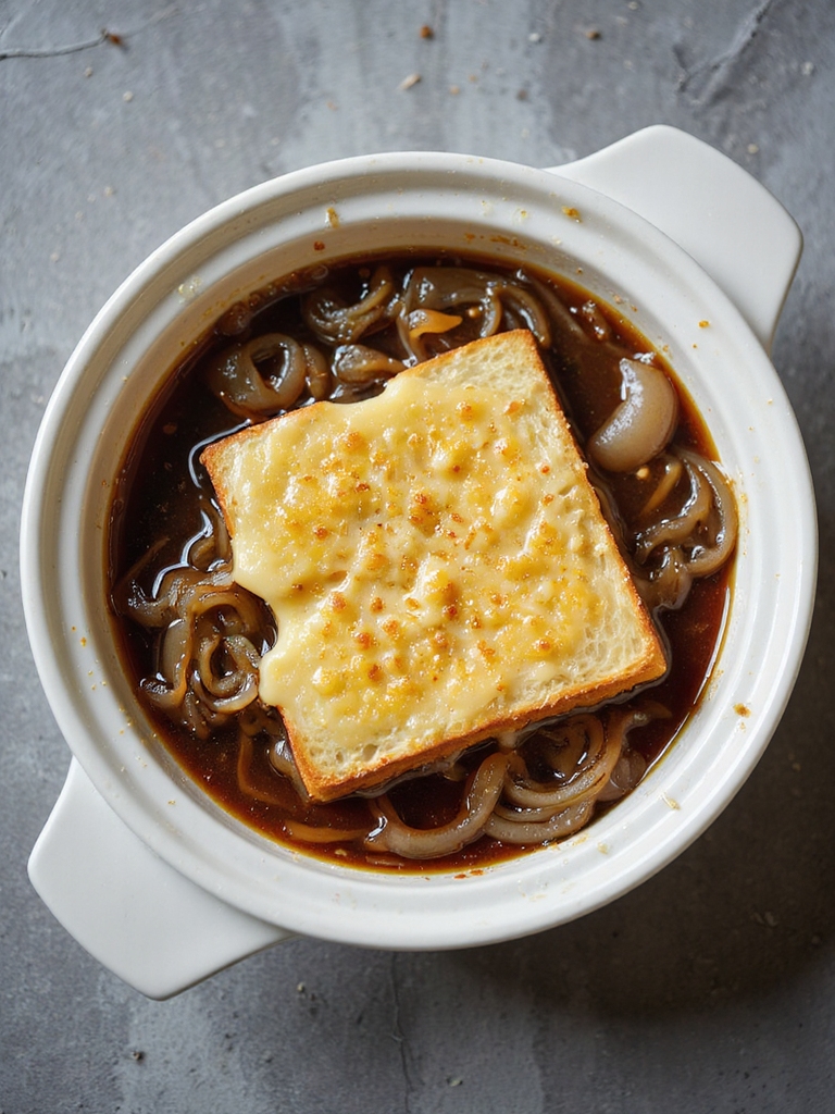 rich caramelized onion soup