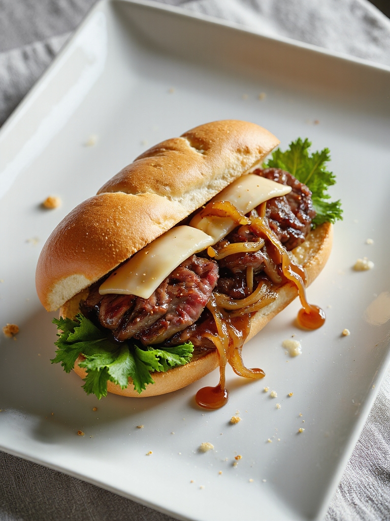 round steak caramelized onion sandwiches