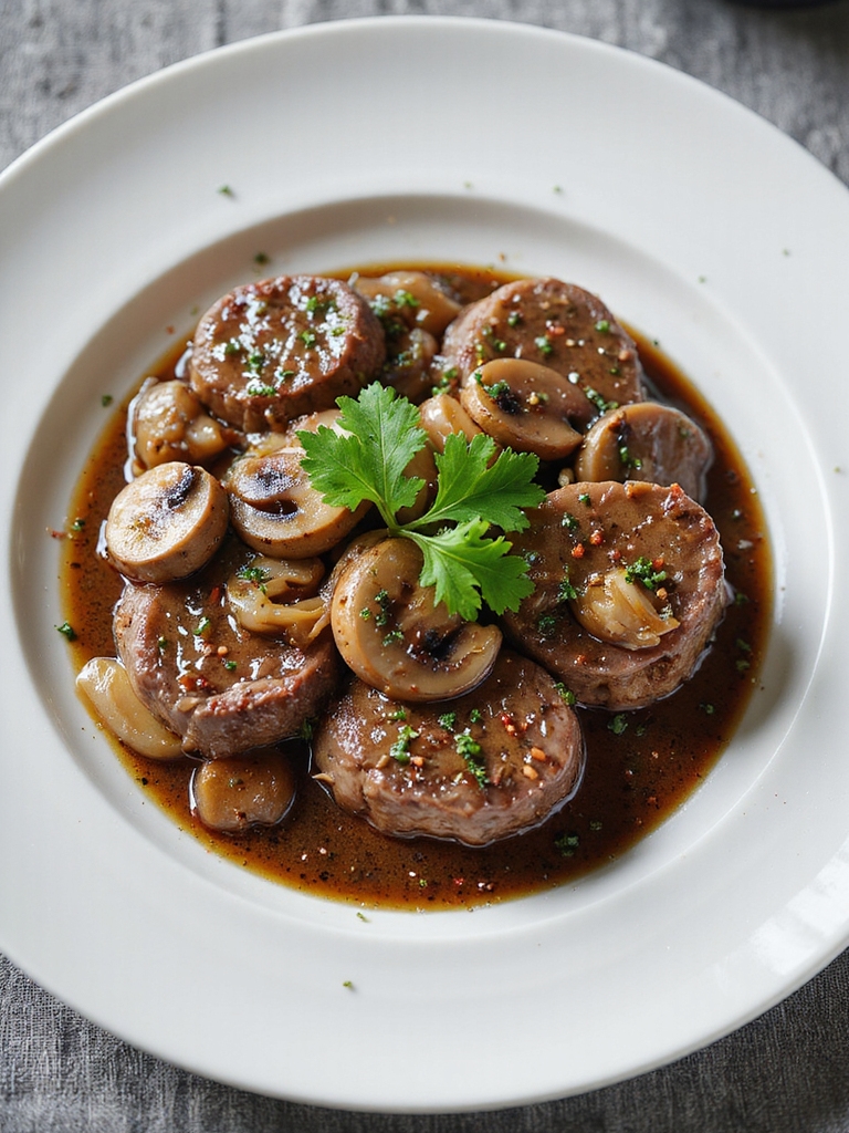 round steak with mushroom sauce