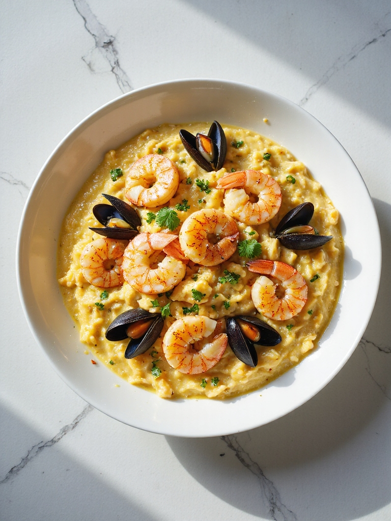 saffron seafood risotto recipe