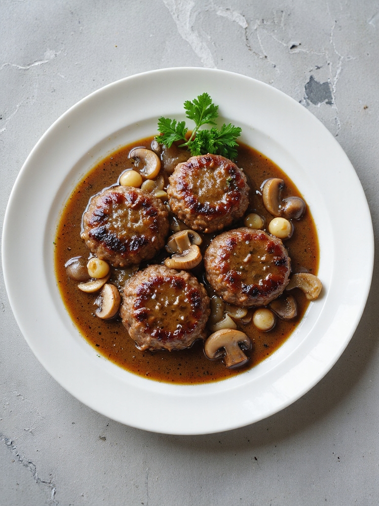 salisbury steak preparation ingredients