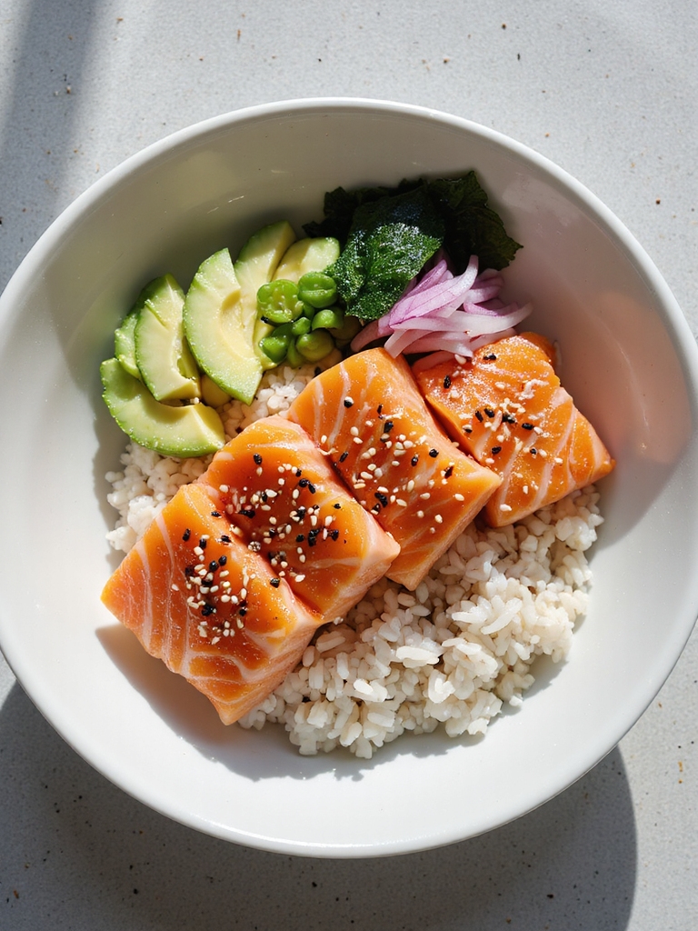 salmon sushi bowl recipe