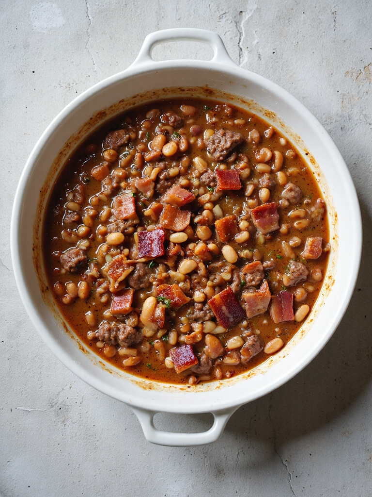 savory baked beans recipe