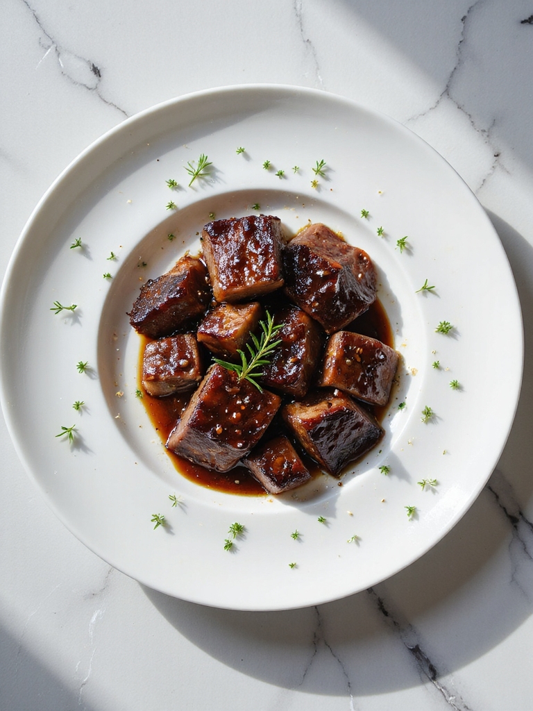 savory balsamic beef tips